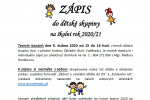 Letáček k zápisu 2020